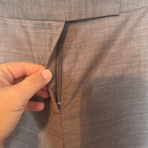 J CREW | tan stretch wool trouser pants 0 - Picture 9 of 9